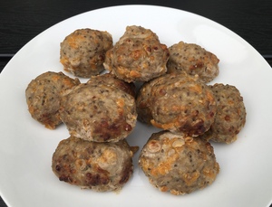 Frikadeller med cheddar