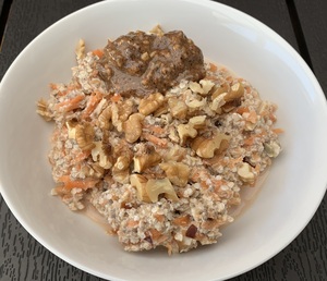 Quinoaflagegrød med gulerod