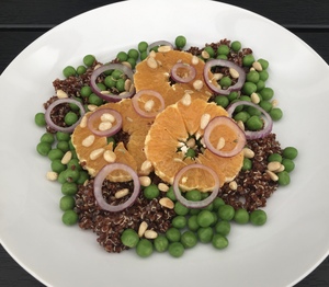 Ærtesalat med quinoa 