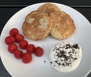 Kokosklatter med chiafrø