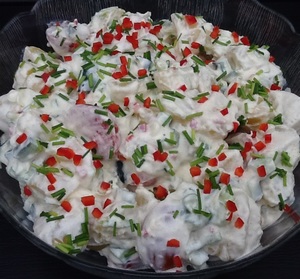 Kartoffelsalat med chili