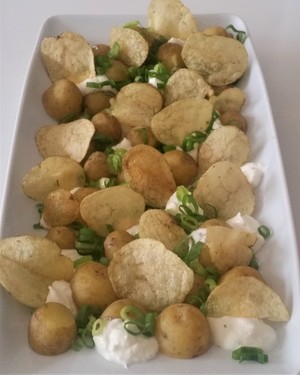 Kartofler med rygeostcreme