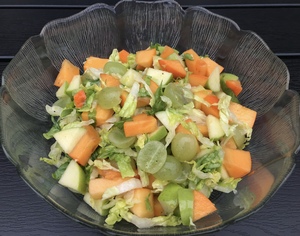 Grøn salat med sharon