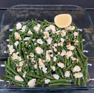 Haricots verts med feta