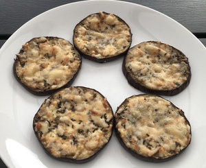 Ostegratineret aubergine